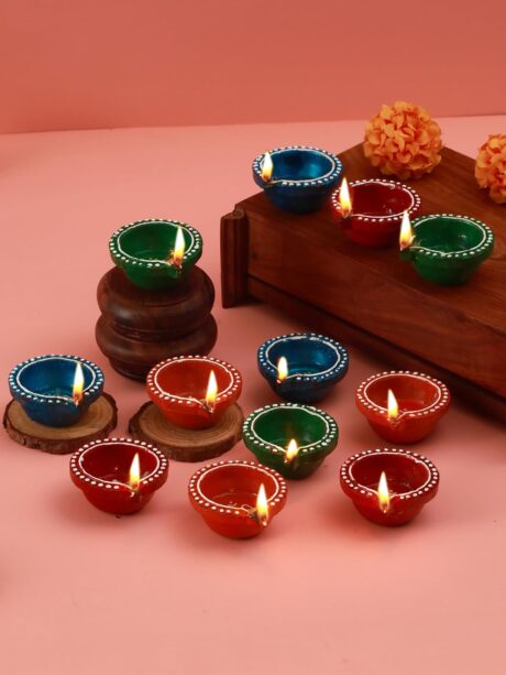 Diwali Diya Plain 12diyas set