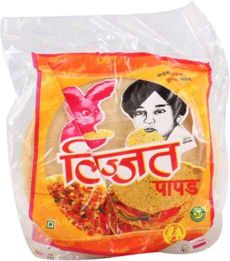 Papad Urad Plain Lijjat 200gm