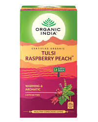 Organic India Tulsi Raspberry Peach (25 Tea bag)